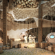 Illustration for article titled Architects envision an underground colony on Mars